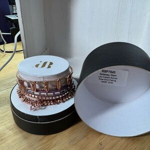 Rose Gold and Purple Bracelet Set